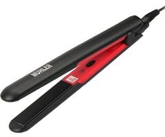 Преса за коса Muhler - HS-33S, керамично покритие, черна/червена