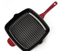 Тиган грил Luigi Ferrero Opera FR-2752 27x27cm, eмайлиран чугун