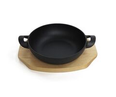 Съд за готвене и сервиране с 2 дръжки Luigi Ferrero Tika FR-2144 21.5x16.5x4.4cm, чугун