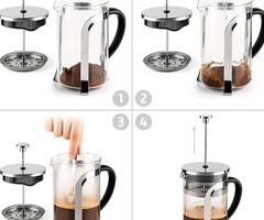Преса за кафе френска Luigi Ferrero Coffeina FR-8083Т 800ml - 4