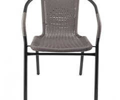 Стоманен стол Muhler OYS6116ST PE ратан - 2