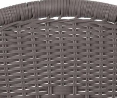 Стоманен стол Muhler OYS6116ST PE ратан - 3