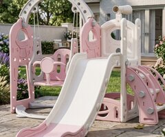 Детска пързалка с люлка 4 в 1