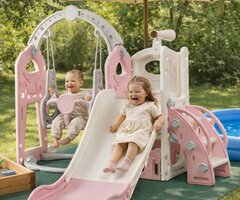 Детска пързалка с люлка 4 в 1 - 3