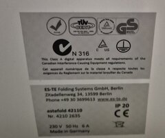 Сгъваща машина за проекти, Estefold 4211 - 3
