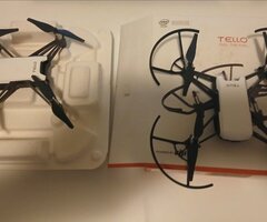 2 X Tello Drones with external Charger and Batteries