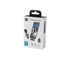 Безжичен микрофон брошка F1 за iPhone (Lightning) – 20м обхват, лек и компактен