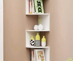 Ъглова етажерка за съхранение с 5 рафта