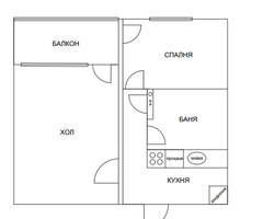 Продавам Преустроен на двустаен апартамент-дружба 2 - 2