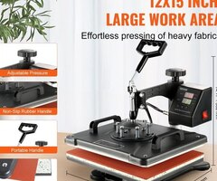 8 в 1 - Качествена Голяма Термопреса 38х30см с допълнителни приставки - 4