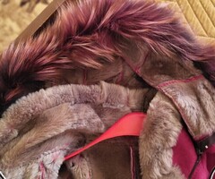 Зимно дамско палто от телешка кожа - 2