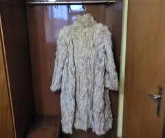 Дамски кожух и шапка от бяла лисица - 2