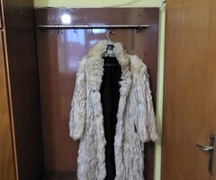 Дамски кожух и шапка от бяла лисица - 3
